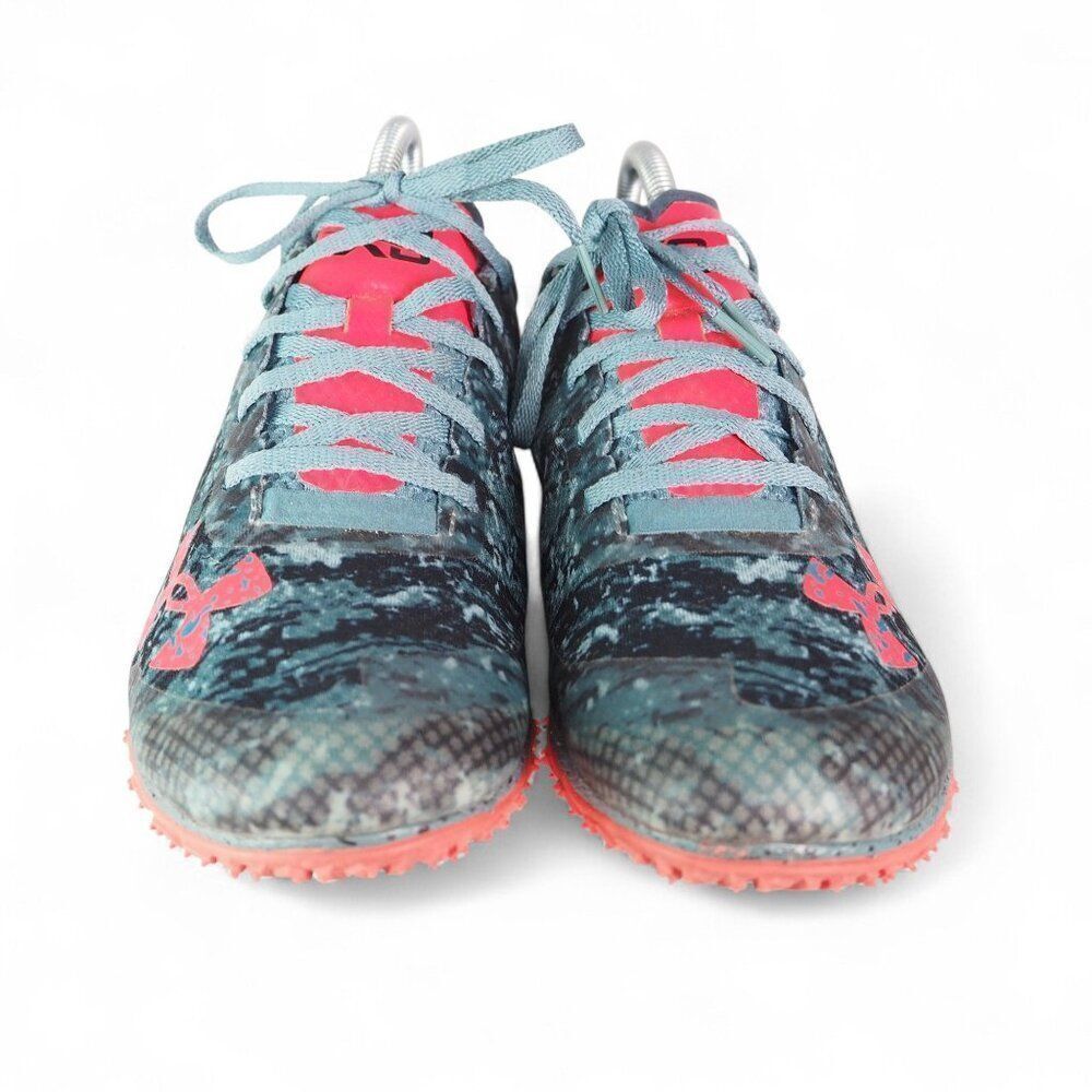 Under Armour Brigade XC Low Spikeless 'Lichen Blue Black' Men's 9 Women's 10.5 - Picture 3 of 11